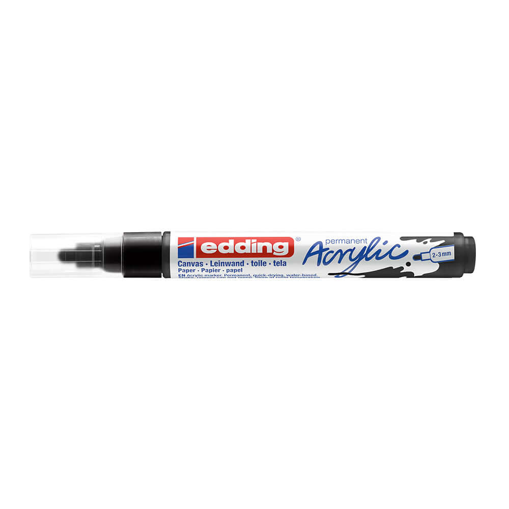 Marker acrilic Edding 5100, varf 2-3 mm, negru Marker acrilic Edding 5100, varf 2-3 mm, negru